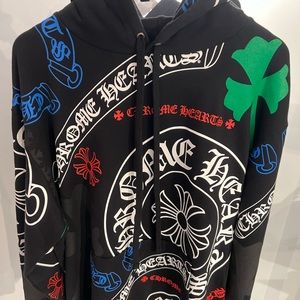 Chrome Hearts Graffiti Hoodie - Black (XL)